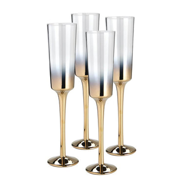 Anton Studio Designs Soho Set of 2 Champagne Flutes Gold