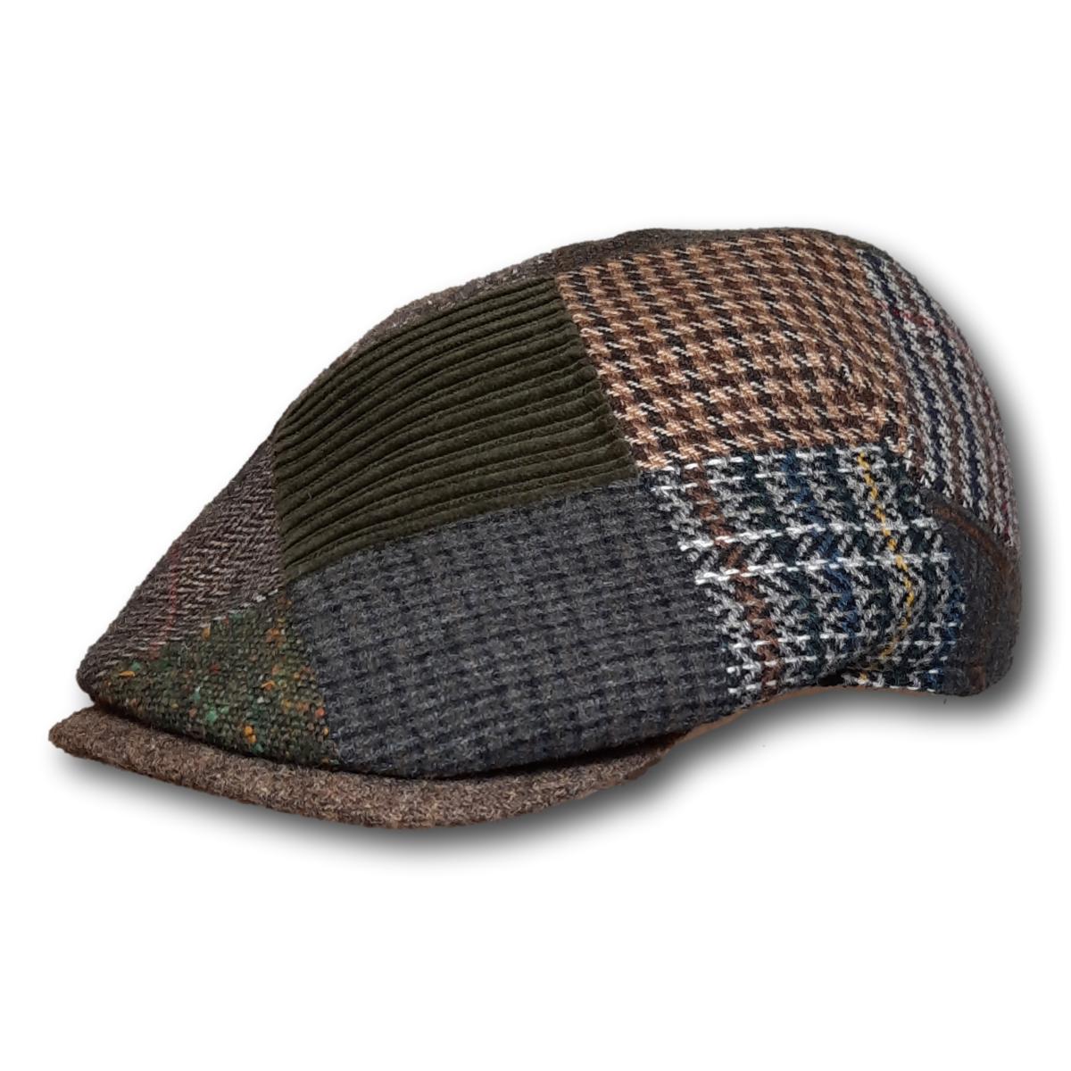 Plaid Leather Printed Cap :: BeauChapeau Hat Shop
