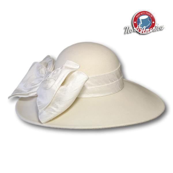 Grosgrain Bow With Hat Pin Dress Hat :: BeauChapeau Hat Shop