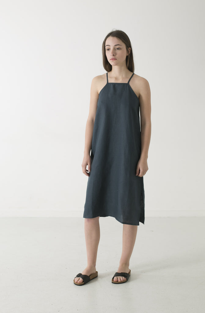 linen pinafore dress australia