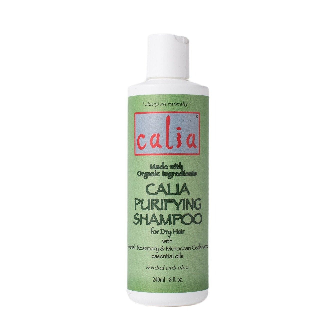 Organic Purifying Shampoo For Normal To Oily Hair 240 Ml Calia Natural Usa