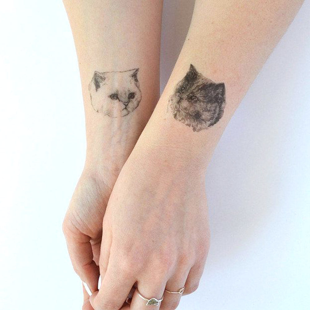 Fantasy Cat Hat Tattoo by Saved Tattoo