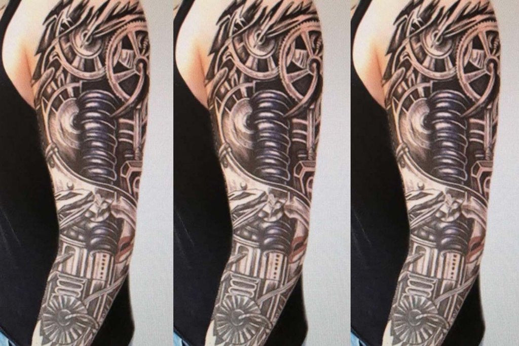 Shoulder Biomechanical Tattoo by Nephtys de lEtoile