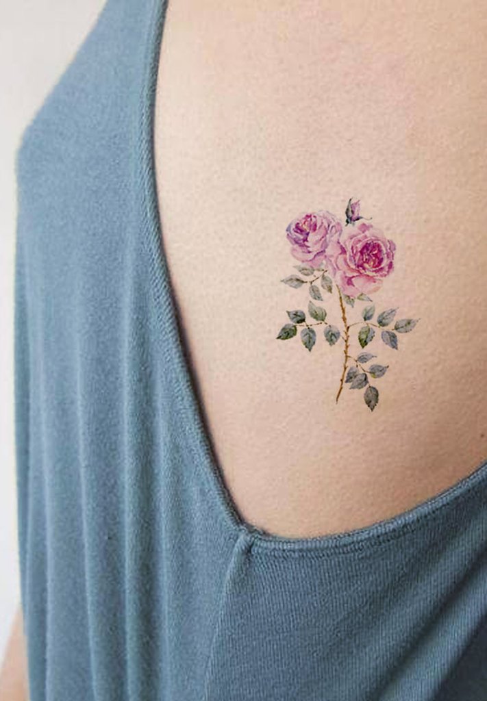 beautiful watercolor rose tattoo  tattoo studio Roza Sake Tattoo Crew    Rose tattoos for women Tattoo designs for women Watercolor  rose tattoos