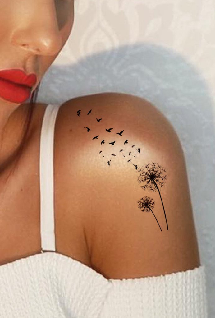 flower tattoo ideas shoulder