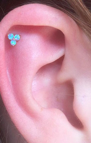 Opal Cartilage Piercing Jewelry at MyBodiArt