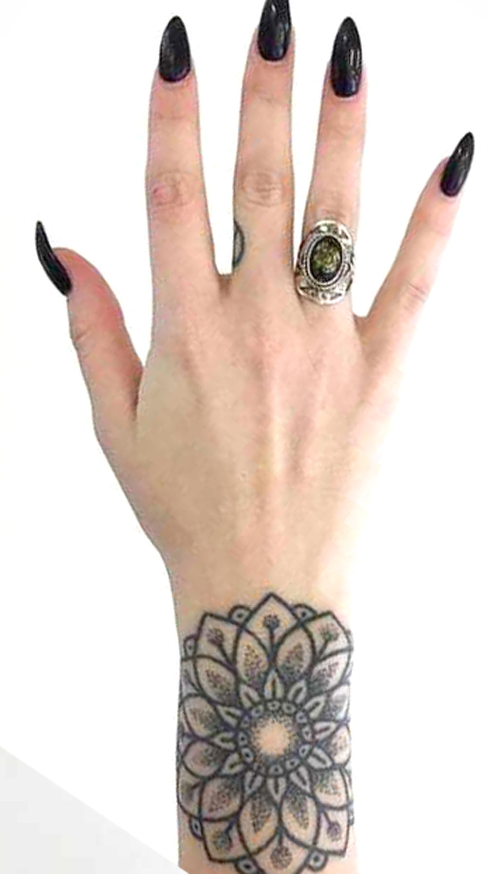 Tattoo Ideas with Meaning Mandala Wrist Arm Sleeve Tat -  ideas de tatuaje mandala muñeca - www.MyBodiArt.com 