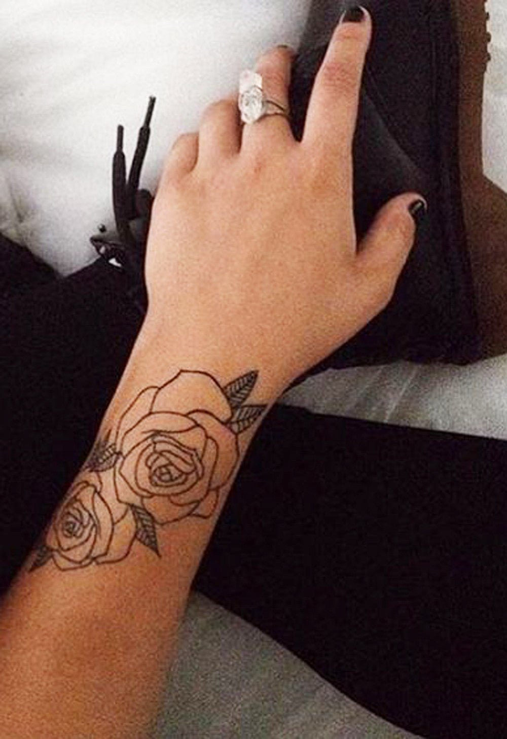 Black Rose Forearm Tattoo Ideas for Women - MyBodiArt.com