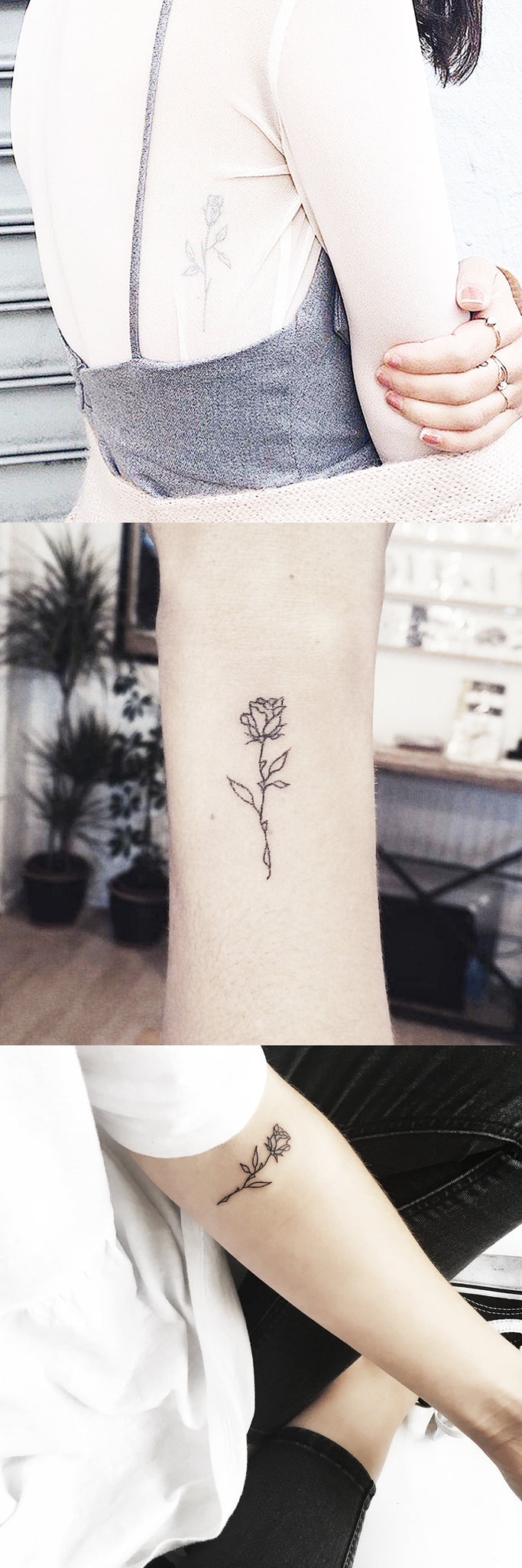 Small Cute Full Rose Wrist Tattoo Ideas - Simple Floral Rib Tatt - Minimal Forearm Flower Tat - MyBodiArt.com 