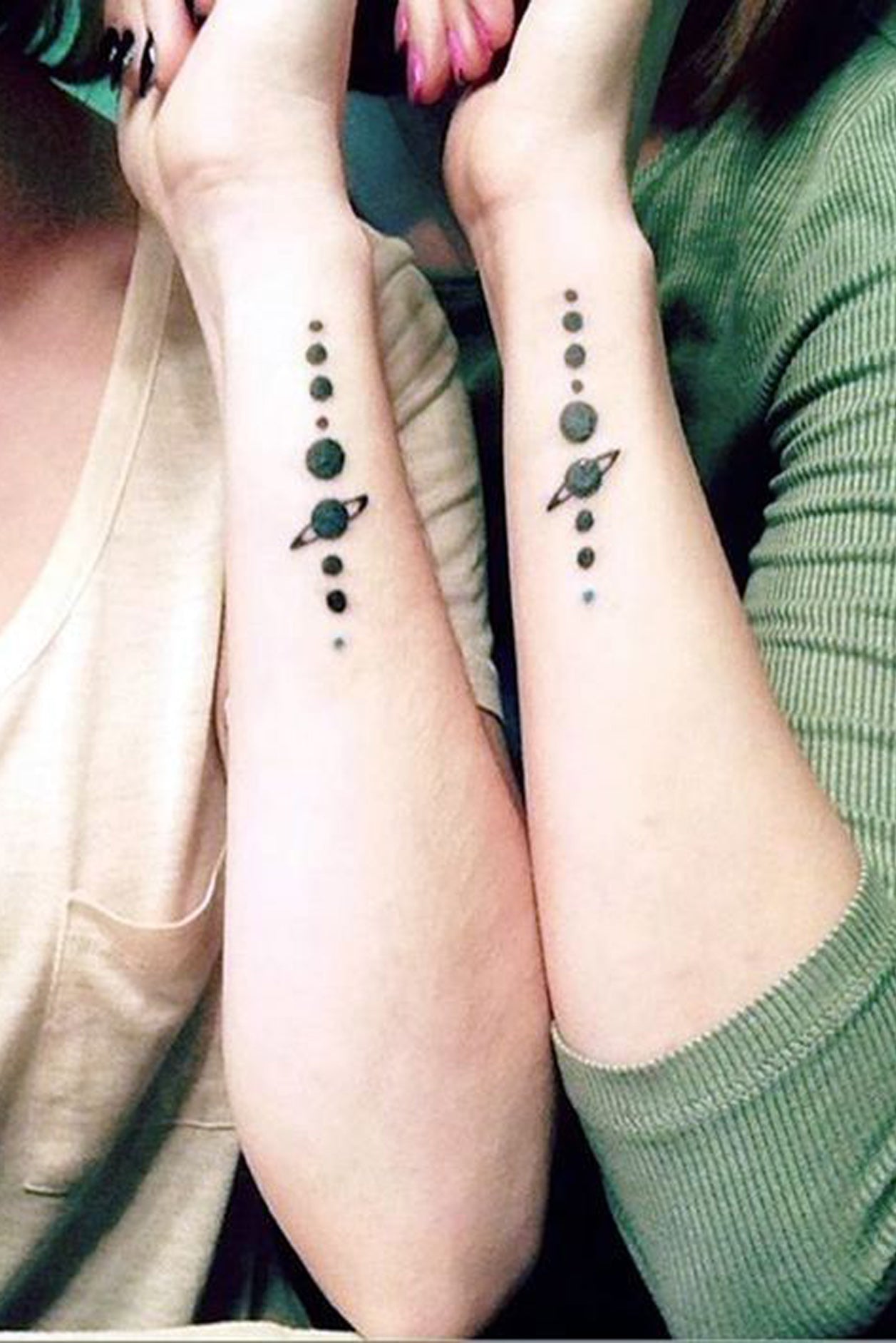 Best friends in tears as their matching butterfly tattoos look like limp  dcks  Daily Star