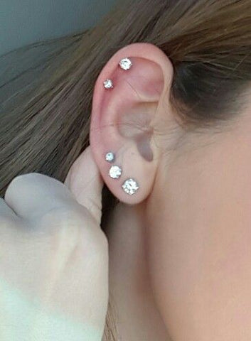 double ear piercing