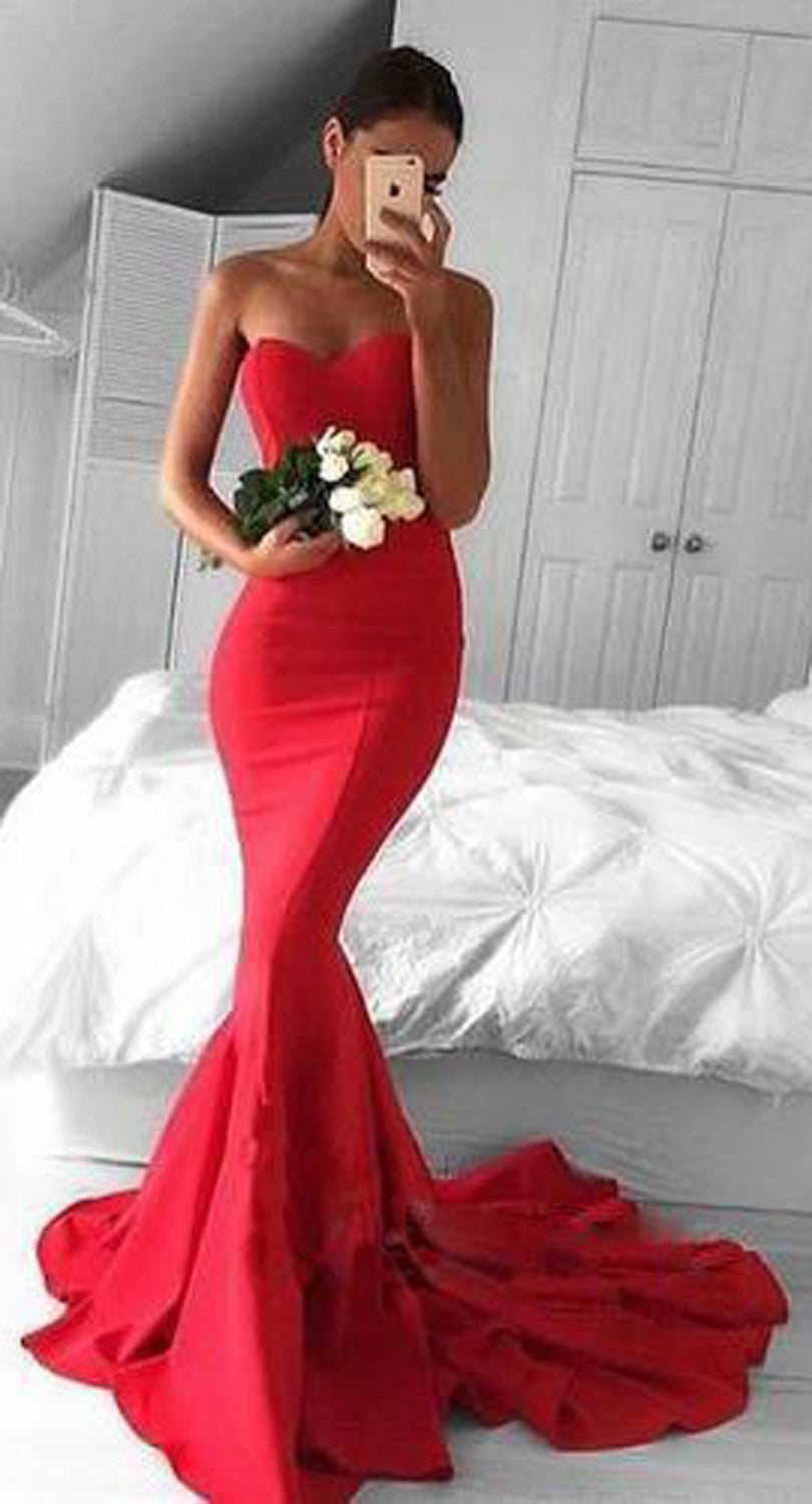 red prom dress outfit