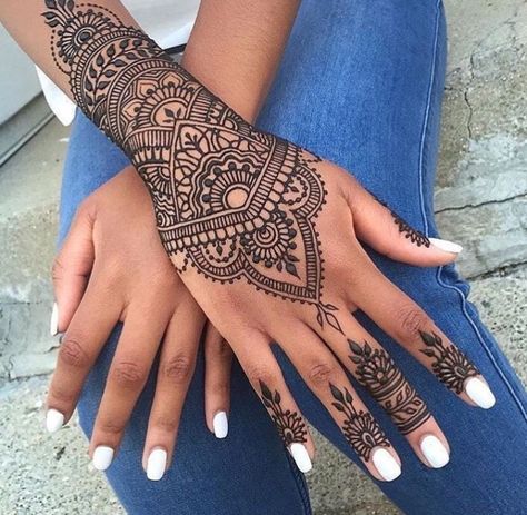 Cool Mandala Hand Tattoo Ideas at MyBodiArt