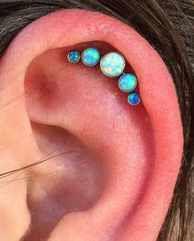 Opal Cartilage Earrings