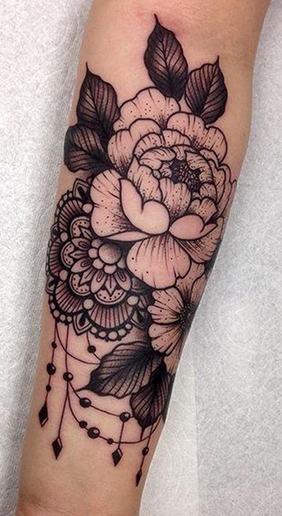 Rose Arm Sleeve Tattoo - MyBodiArt.com