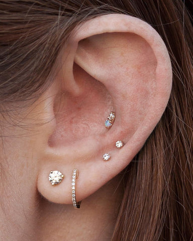 Cute Ear Piercings Ideas and Jewelry at MyBodiArt