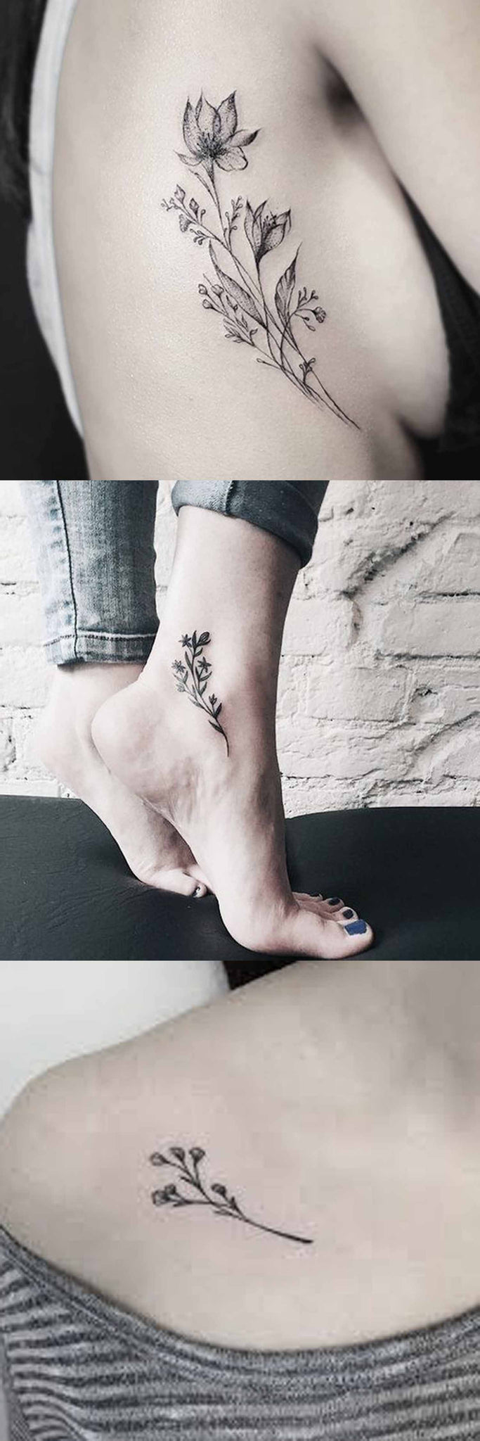 flower tattoos ideas ankle and foot designs #tattoos #women #design |  Tattoos for women flowers, Ankle tattoos for women, Ankle tattoo