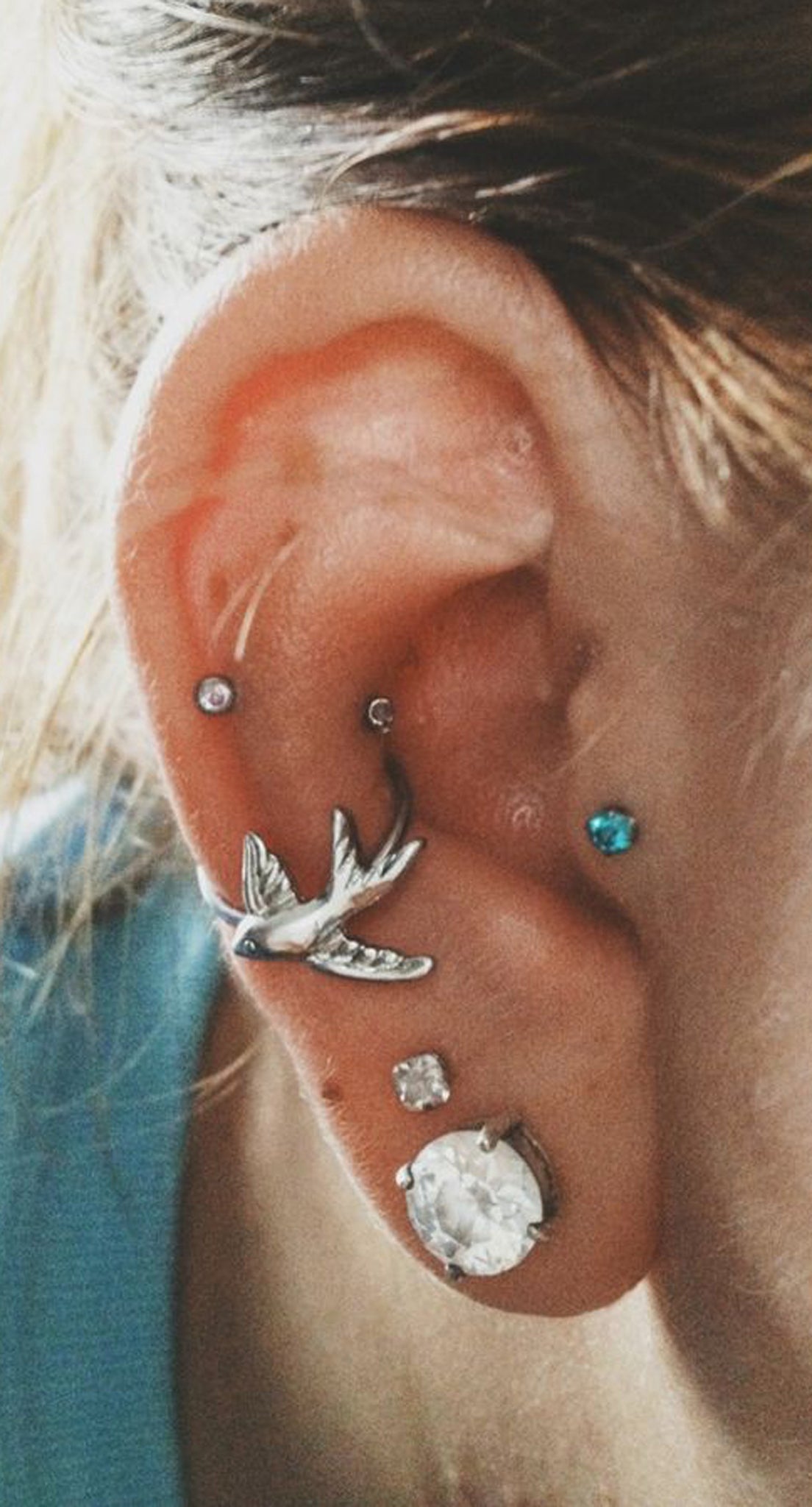 Cute Ear Piercing Ideas - Conch Piercing Hoop - Tragus Piercing Jewelry at MyBodiArt.com