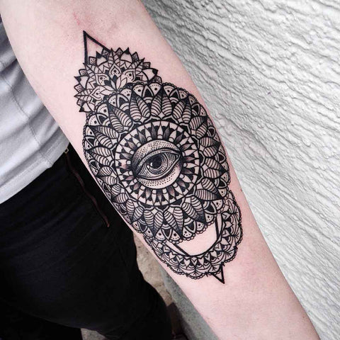 Intricate Mandala Tattoo Designs - Evil Eye 
