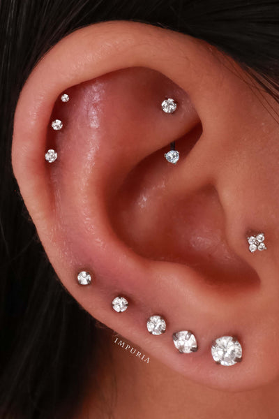 All Around Cartilage Ear Piercing Ideas - www.Impuria.com