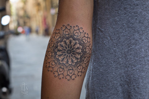 Large Forearm Mandala Tattoo Ideas at MyBodiArt