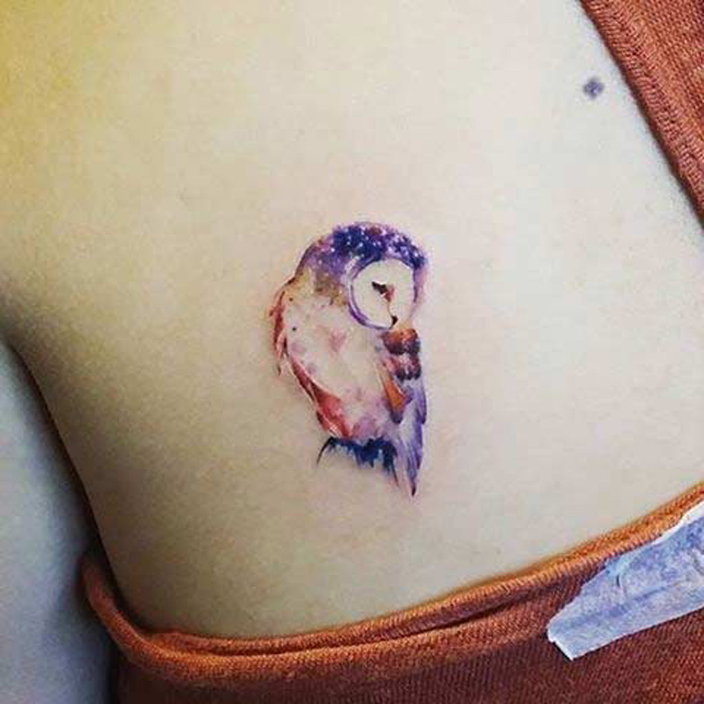Owl Watercolor Tattoo Ideas - MyBodiArt.com