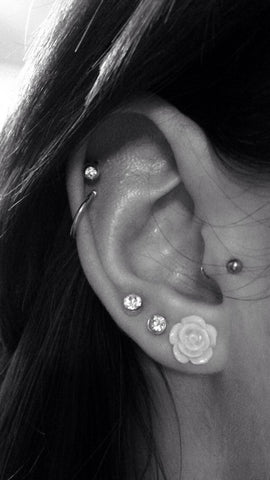 Cute Cartilage Piercing Jewelry at MyBodiArt