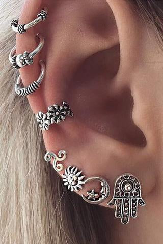 Boho Ear Piercing Ideas Cartilage Earring Studs Helix - www.MyBodiArt.com