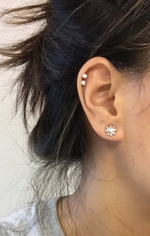 Swarovski Cartilage Piercing Jewelry Studs at MyBodiArt