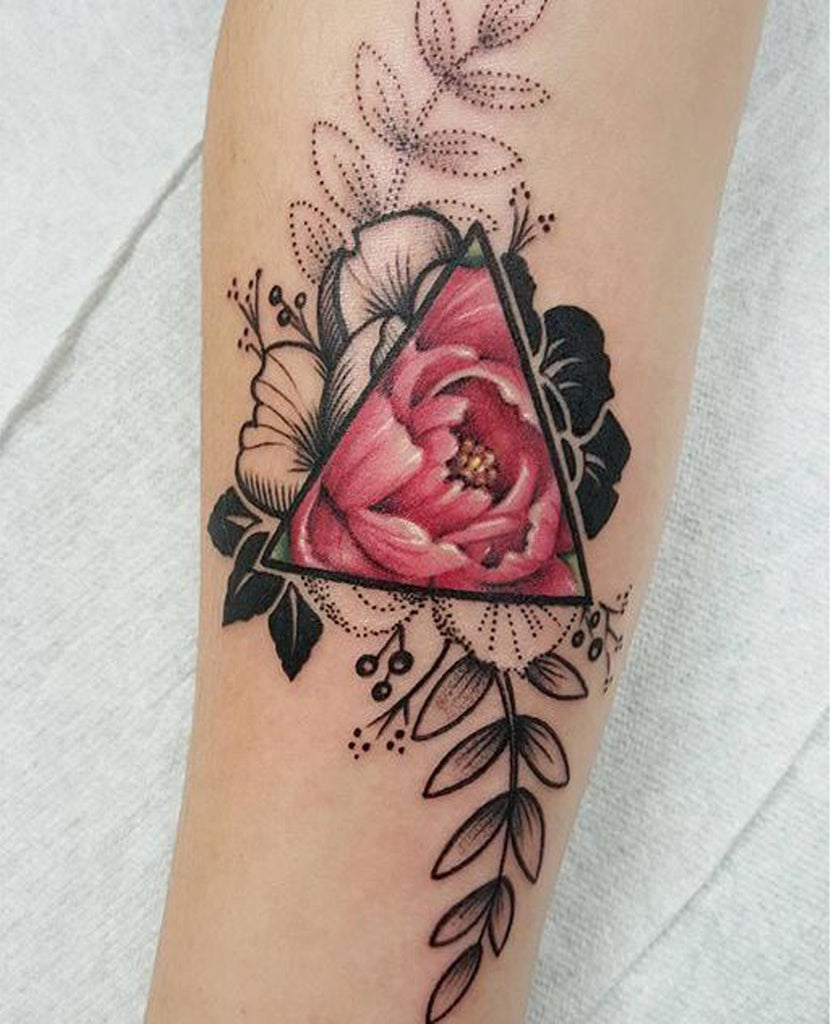 Small Tattoos for Women - Watercolor Flower  - MyBodiArt.com