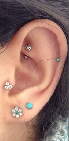 Opal Ear Piercing Jewelry at MyBodiArt