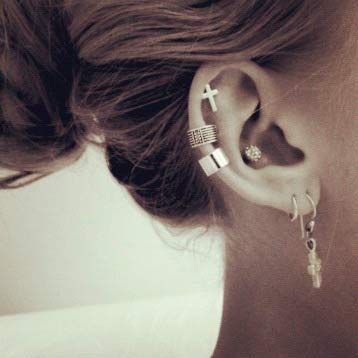 Multiple Ear Piercings Jewelry at MyBodiArt