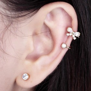 Cute Bow Cartilage Piercing Jewelry & Cartilage Ring at MyBodiArt