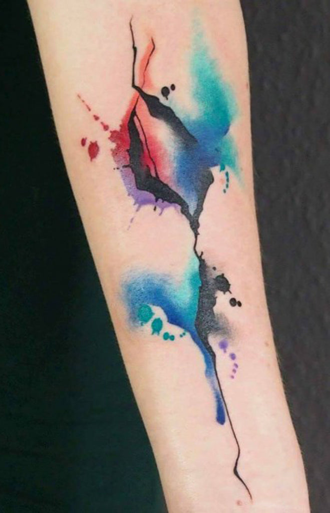 Watercolor Galaxy Tattoo Ideas - MyBodiArt.com