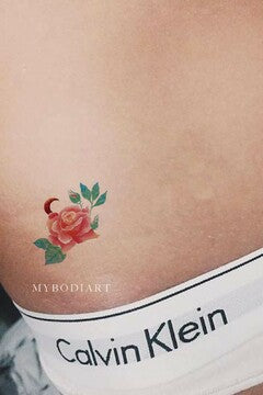 Simple Rose Hip Tattoo