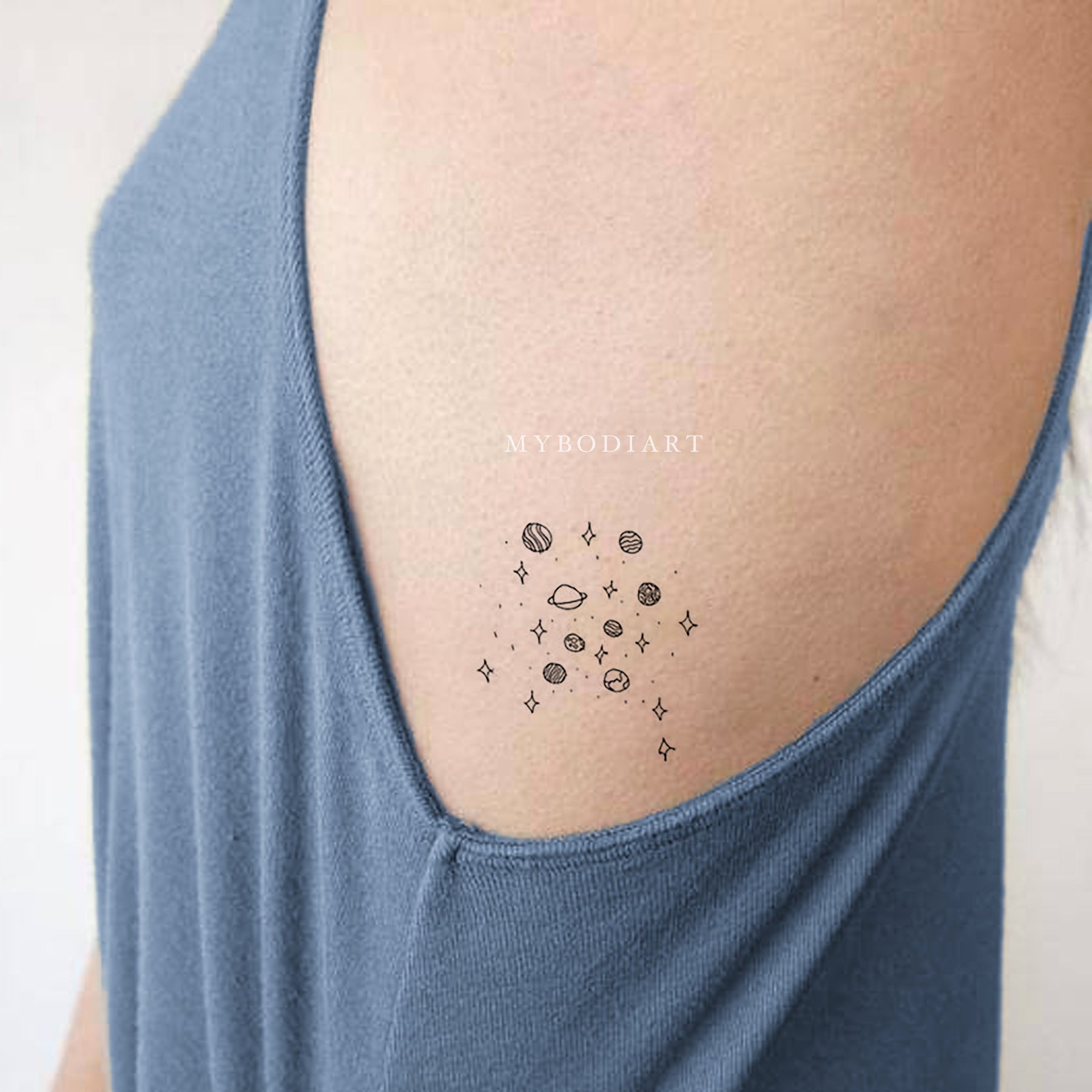 ZZEBRA GT049 Small Galaxy Stars Moon Temporary Tattoo Sticker Round Earth  Women Fake Flash Tatoos Men Body Arm Art Waterproof Tattoo Children   Amazonin Beauty