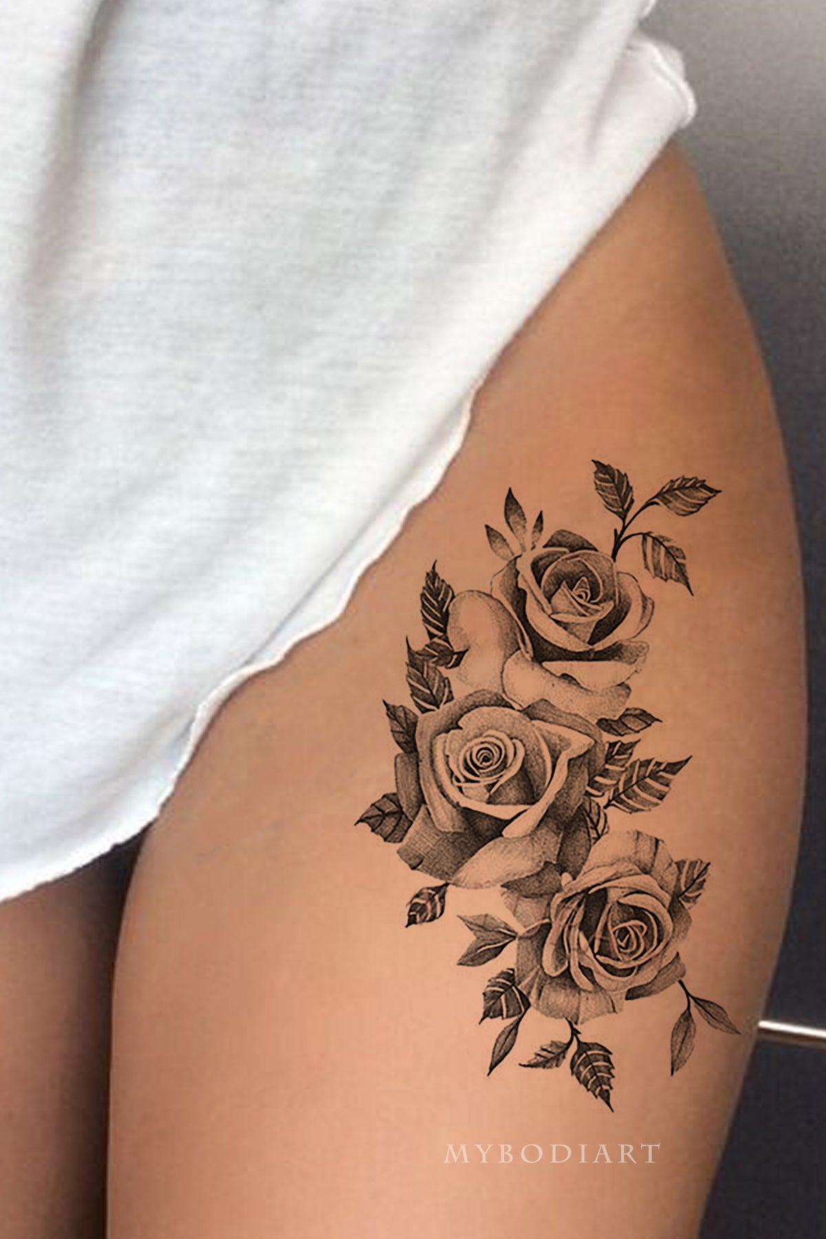 Snake wrapped in roses . . . #floraltattoo #flowertattoo #tattoos #fineline  #finelinetattoo #snaketattoo #rosetattoo #hiptattoo #clevela... | Instagram