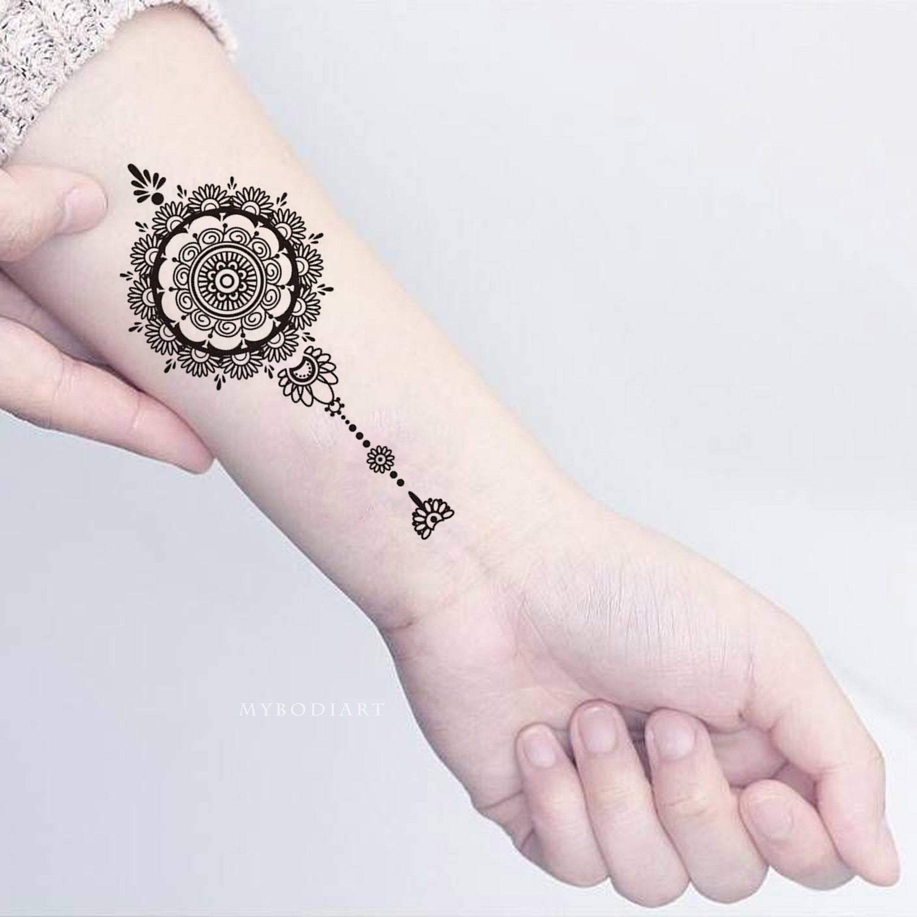 Premium Photo | Picture of human hand decorated with henna tattoo. mehendi  hand