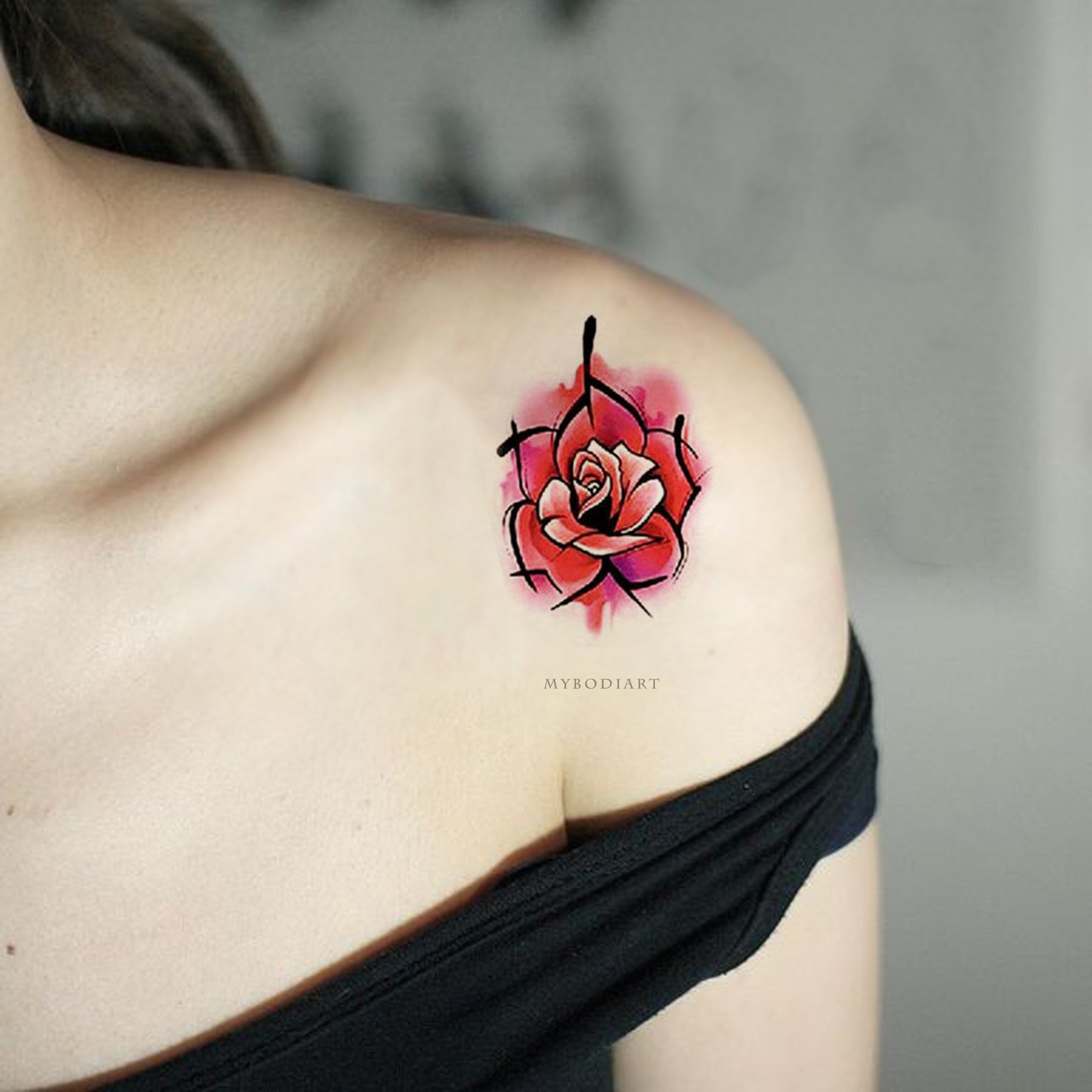 Beautiful Shoulder Tattoo - Kinship Collective Tattoo