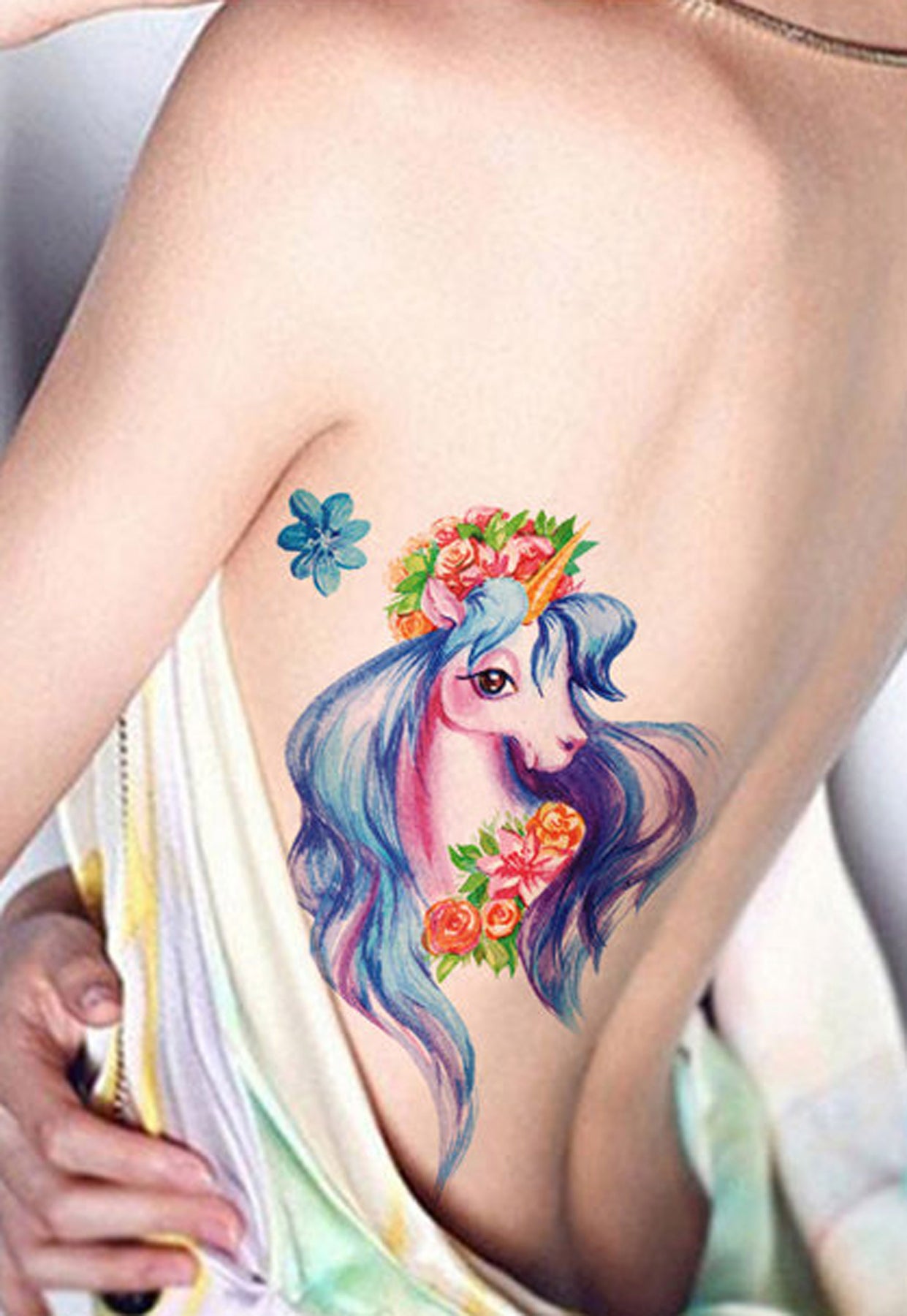 Tattoo uploaded by Ky • My ex-boyfriend used to call me his “Lil Unicorn”  and convinced me to get a unicorn tattoo, the deal was that he'd pay for  it, but I'd