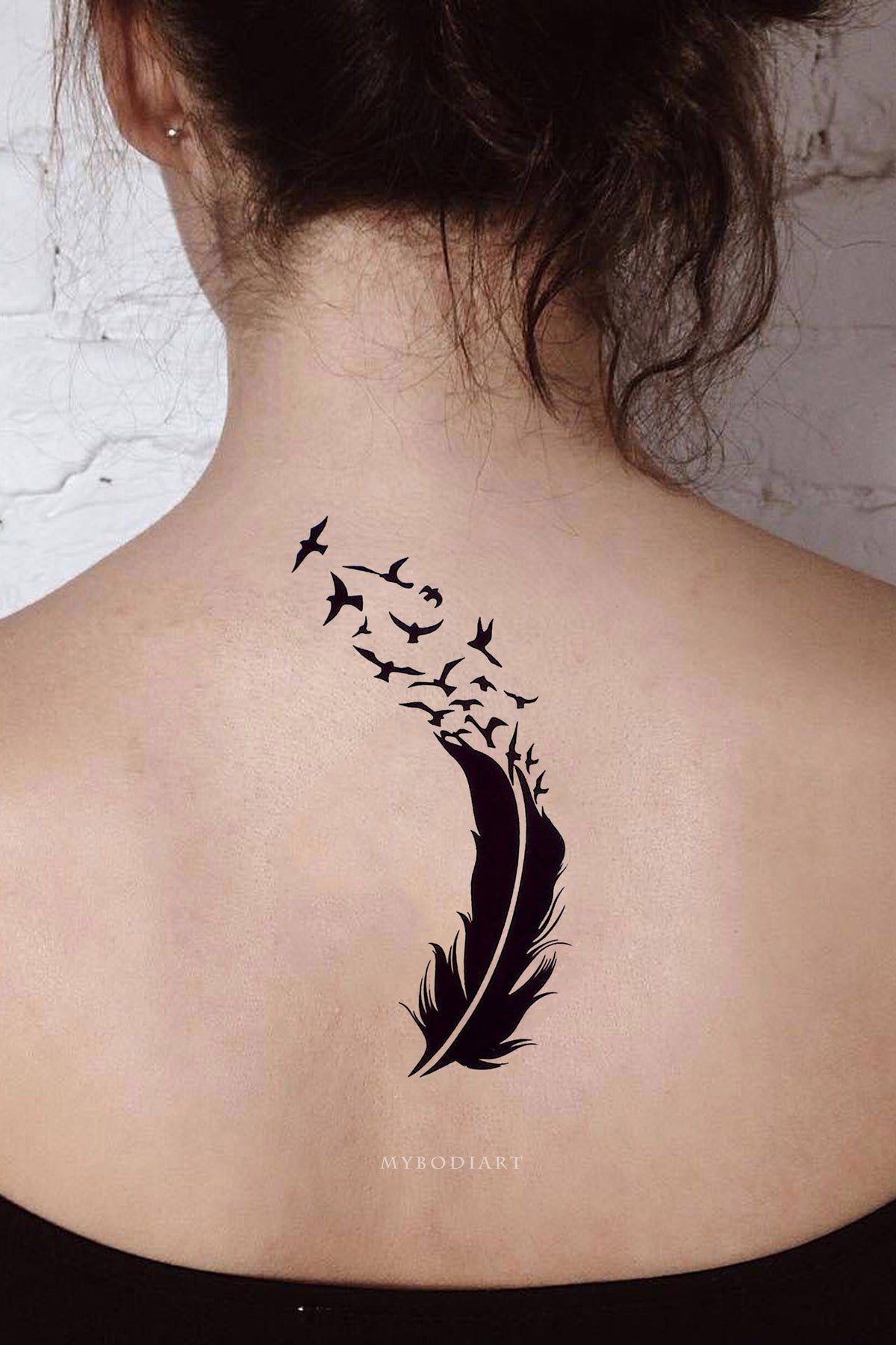 60 Appealing Feather Tattoos On Neck  Tattoo Designs  TattoosBagcom