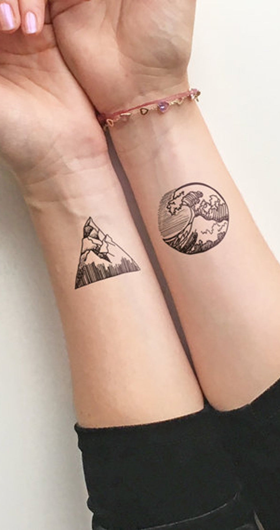 Illustration Tattoo Geometric Mountain Wave Stock Illustration 1648499815   Shutterstock