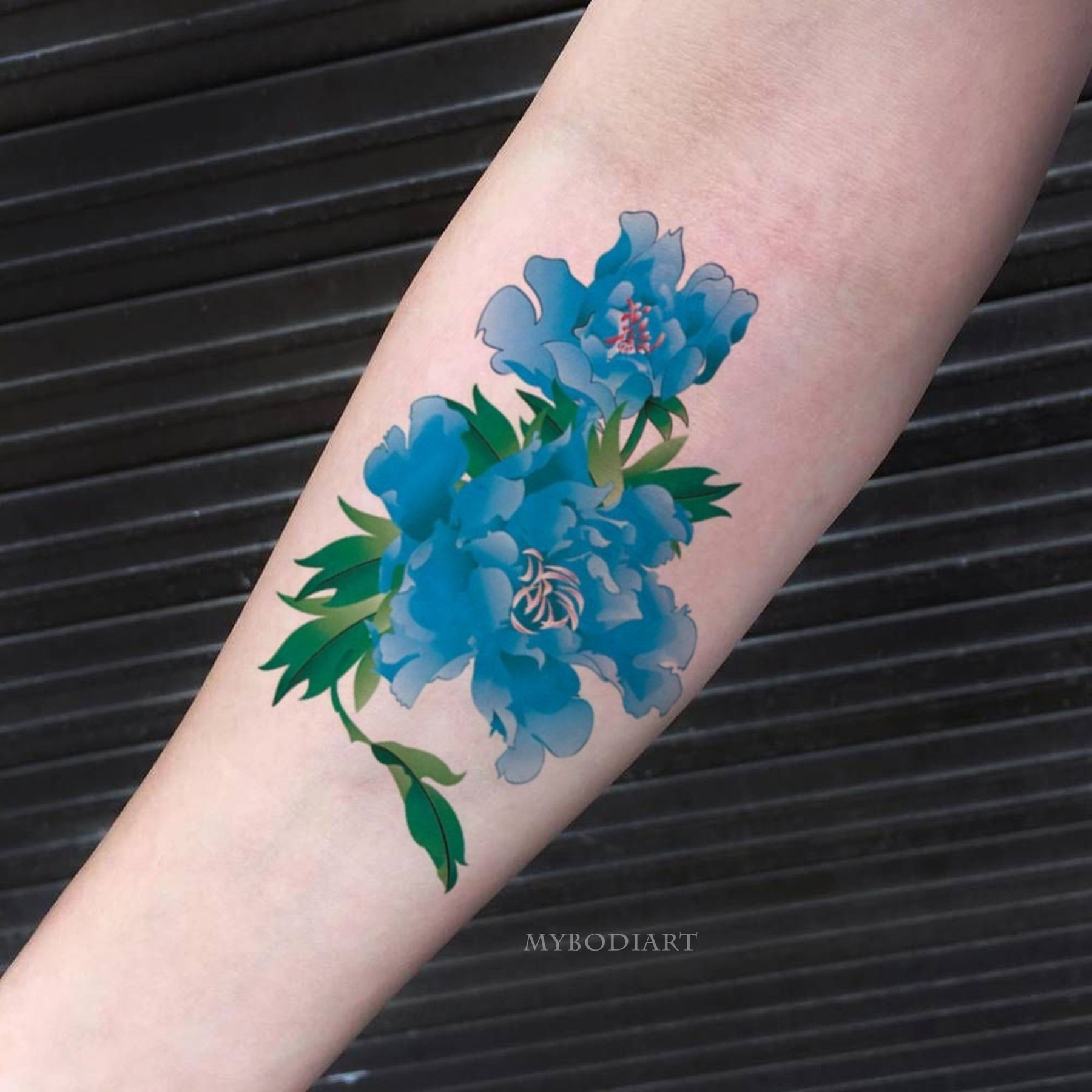 blue flower tattoo by edizaed on DeviantArt