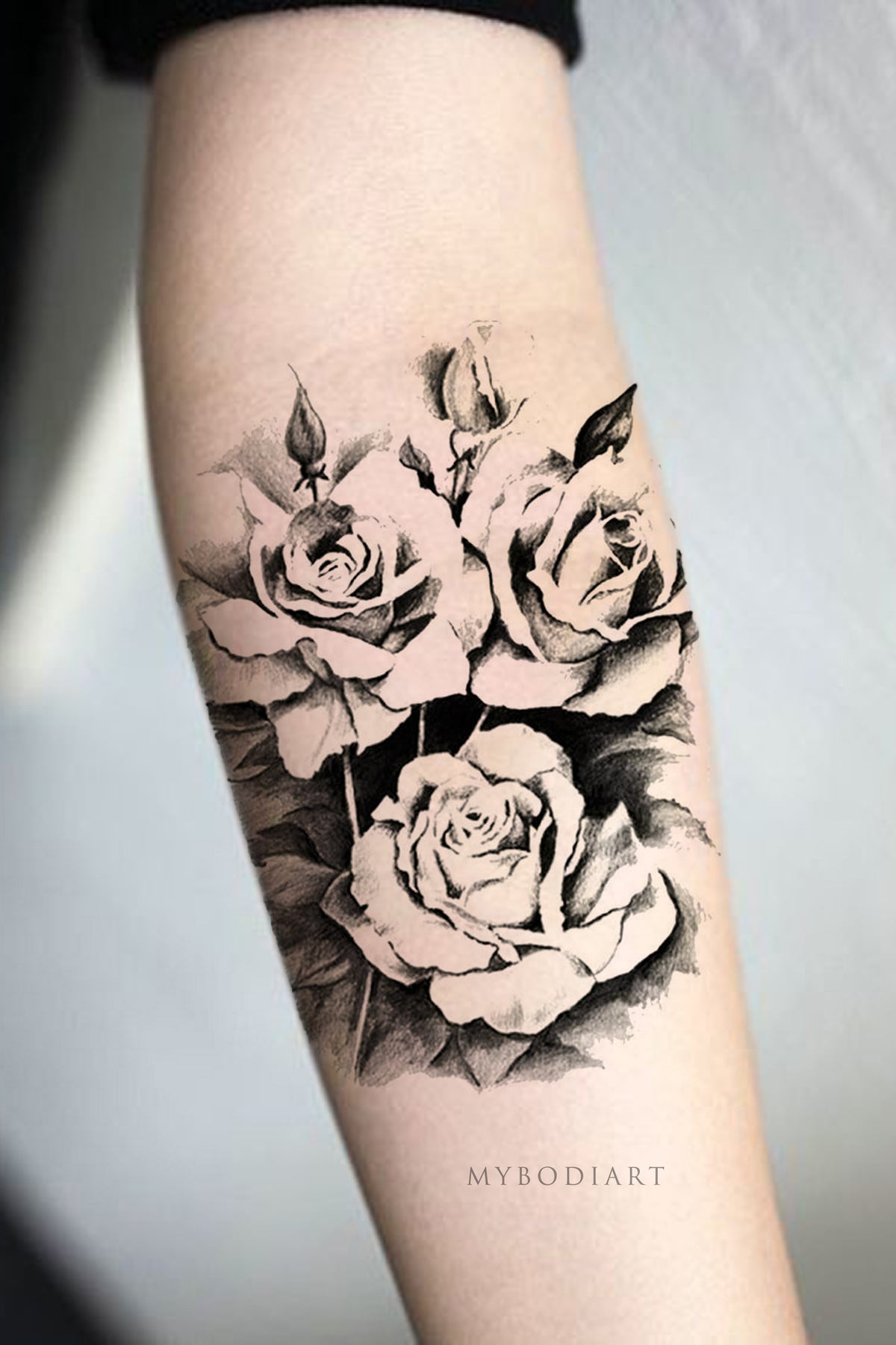 UPDATED 35 Beautiful Black Rose Tattoo Designs