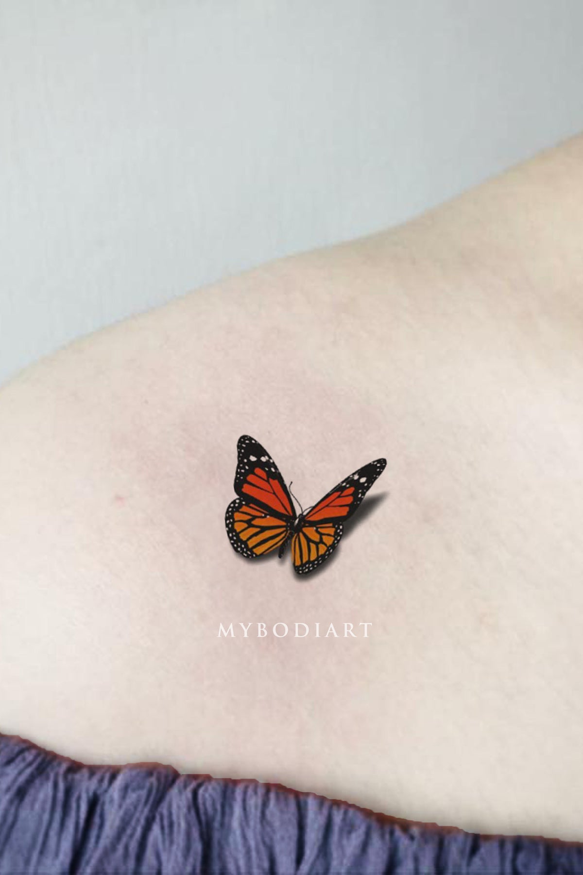 Tatuaje Mariposa estilo 3D  Tatuajes para Mujeres