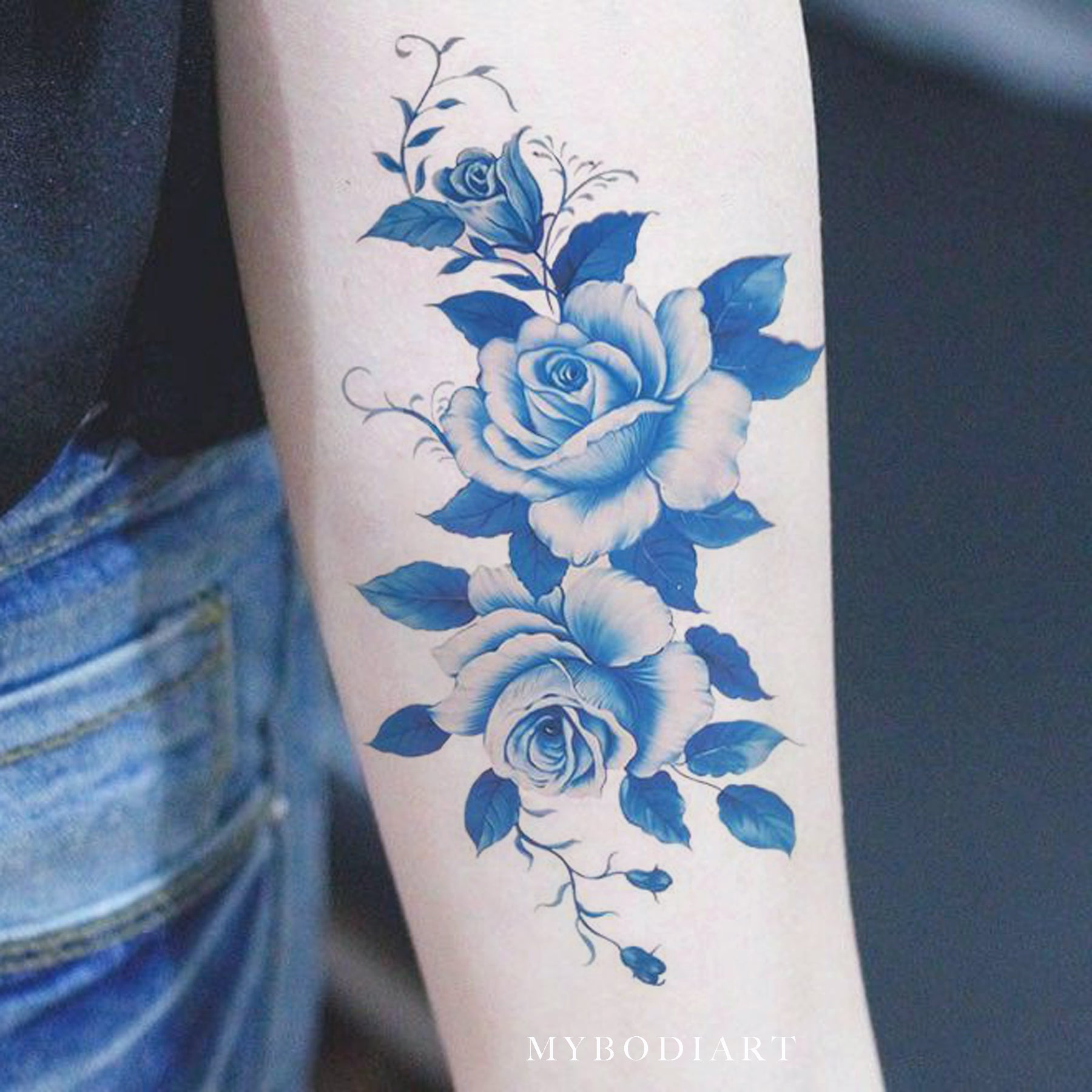 Blue Rose Tattoos Meanings Tattoo Designs  Placement