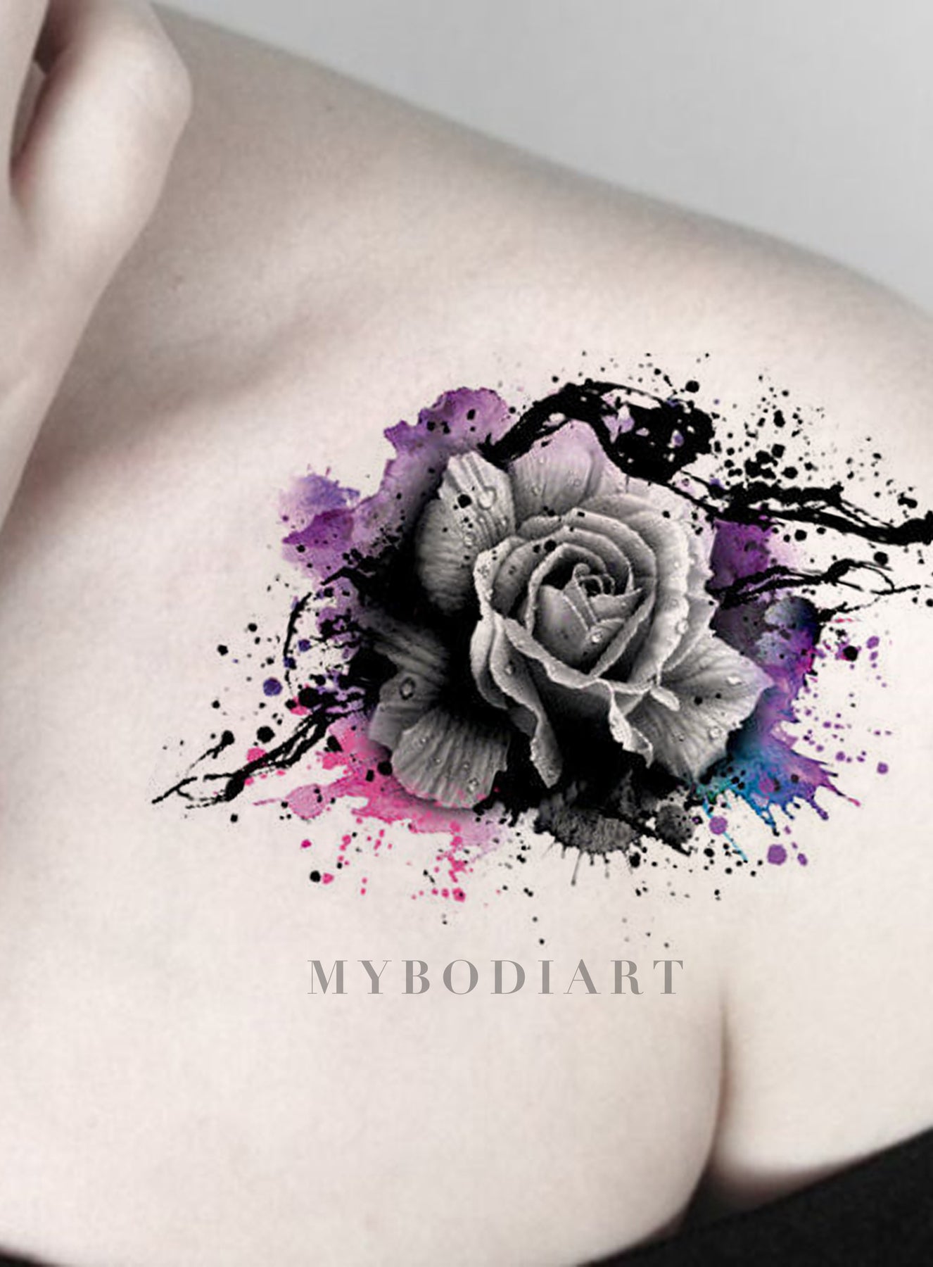 Blood soaked black rose tattoo by greatthepat on DeviantArt