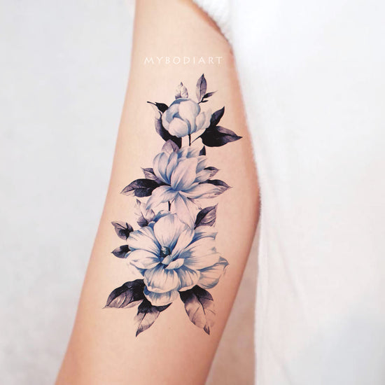 Instant Download Digital Tattoo Design Flower Drawing for Women Floral  Style for Women - Etsy