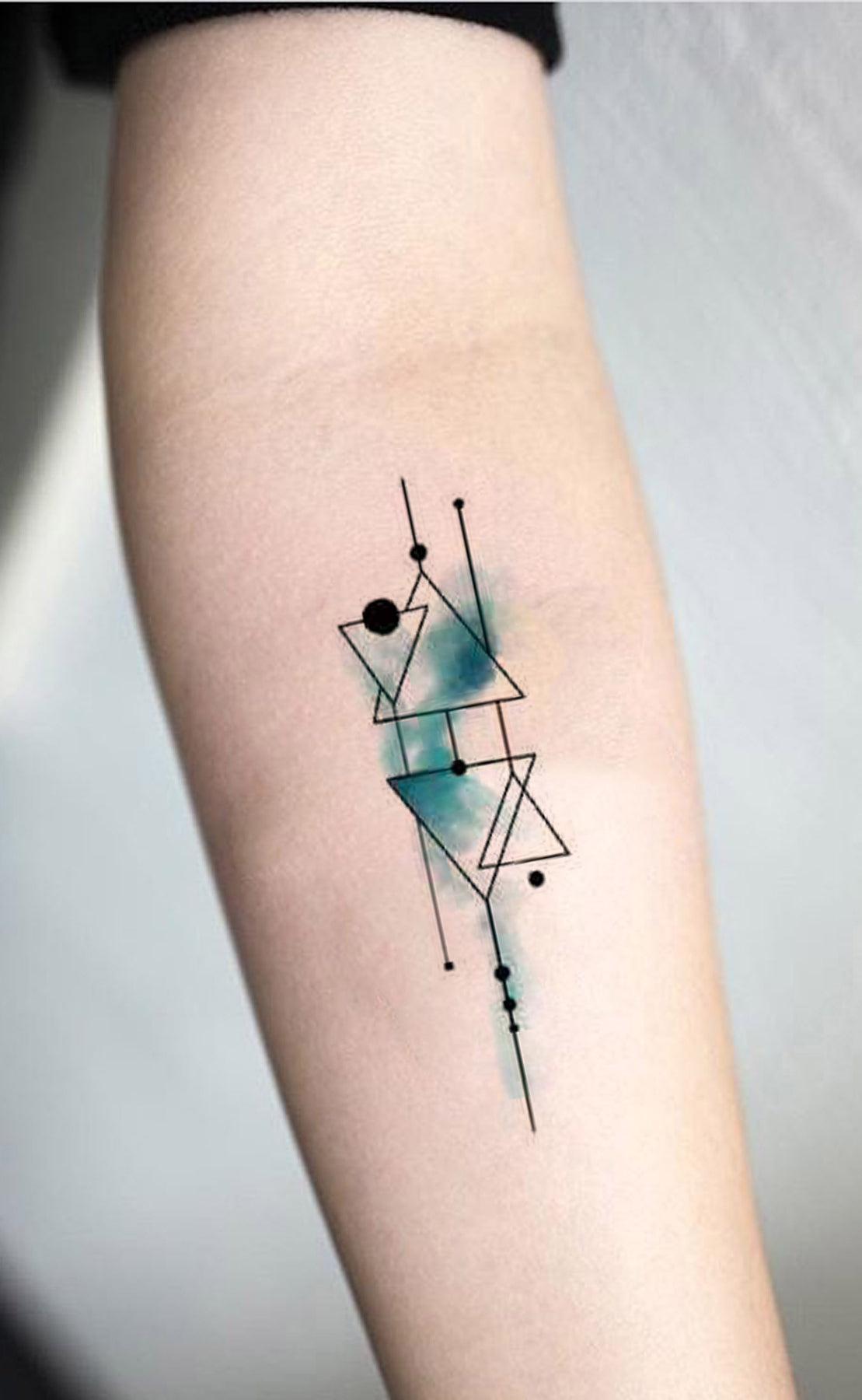 Geometric and Abstract Tattoos with a Splash of Watercolor by Baris  Yesilbas  KickAss Things