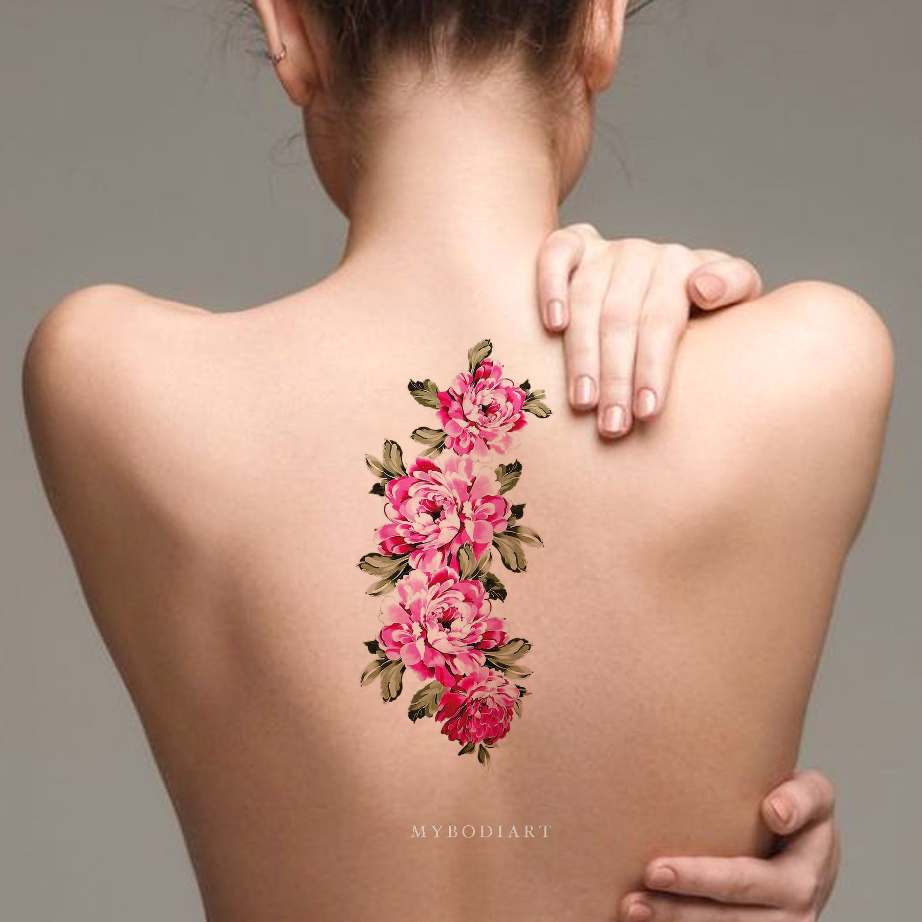 Pretty Flower Tattoos Temporary Henna Tattoos Removable Tattoos